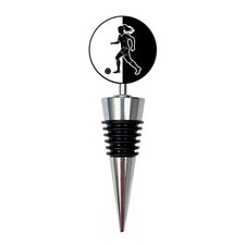Women’s Football Wine Bottle Stopper | Female Soccer Gift | Sports Present UK