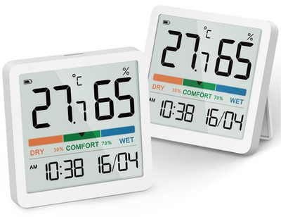 NOKLEAD Digital Thermometer Hygrometer-Innen Thermo Hygro Mini Raumthermometer T