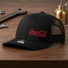 Coca-cola Richardson 112 Mesh Trucker Hat Emb...