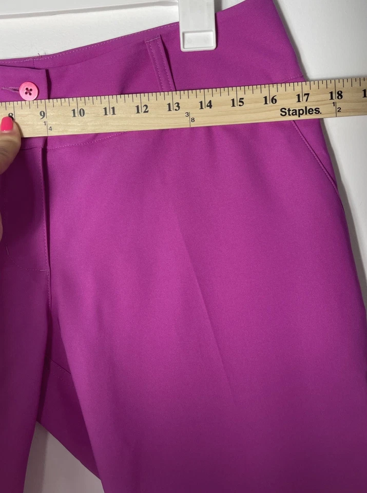 Pantalones cortos Adidas Climate para mujer talla 6 magenta tiro medio cremallera bolsillos mosca nuevos sin etiquetas Foto 4 de 4