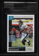 BAS 2003 Score Mark Brunell #59 Seal of Authenticity Auto 3c7