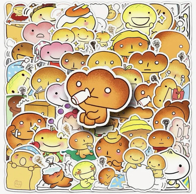 Stickers Kogepan 50 Pcs, Kawaii Japanese Anime Manga Burnt Bread - US SELLER