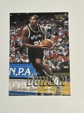 1997-98 1997 FLEER TIM DUNCAN RC #201 ROOKIE CARD HOF SAN ANTONIO SPURS. rookie card picture