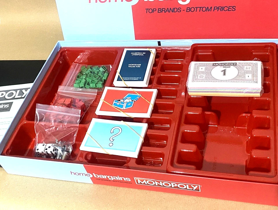 -Monopoly Home Bargains Edition Board Game Hasbro 2021 Complete - Image 3 of 4
