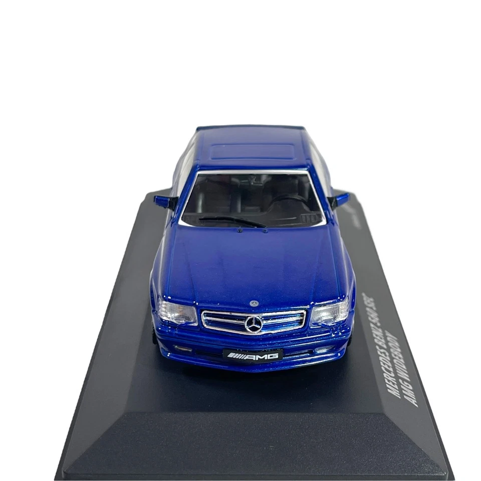 Modellino Auto Solido 1/43 Mercedes Benz 560 SEC AMG Widebody Blue Pearl 1990 - Immagine 2 di 4