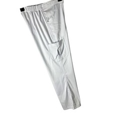 Urbane Ultimate Womens Bailey Cargo Scrub Pant Size Petite Medium PM White F30