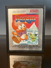 Rare PENGO Cartridge  Silver label 1984 Atari...
