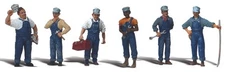 Woodland Scenics HO Scale Scenic Accents Figures/People Set Train Mechanics (6)