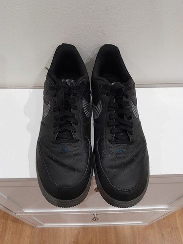 Size 11 Nike Air Force 1 '07 LV8 J22 Black Carbon Fiber Iron Grey DR0155-002 - Photo 3/7