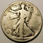 1920-P  Walking Liberty Half Dollar 90% Silver G-VG  "As Pictured-Not Cleaned"