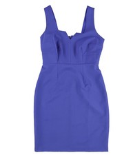 bar III Womens Solid Sheath Bodycon Dress, medblue, XS