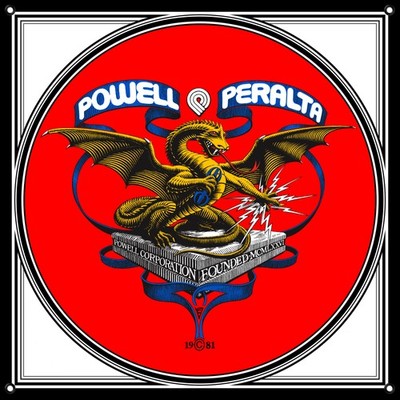 Powell Peralta Skateboard Shop Banner - Banner Dragon - Vinyl 20'' x 20''