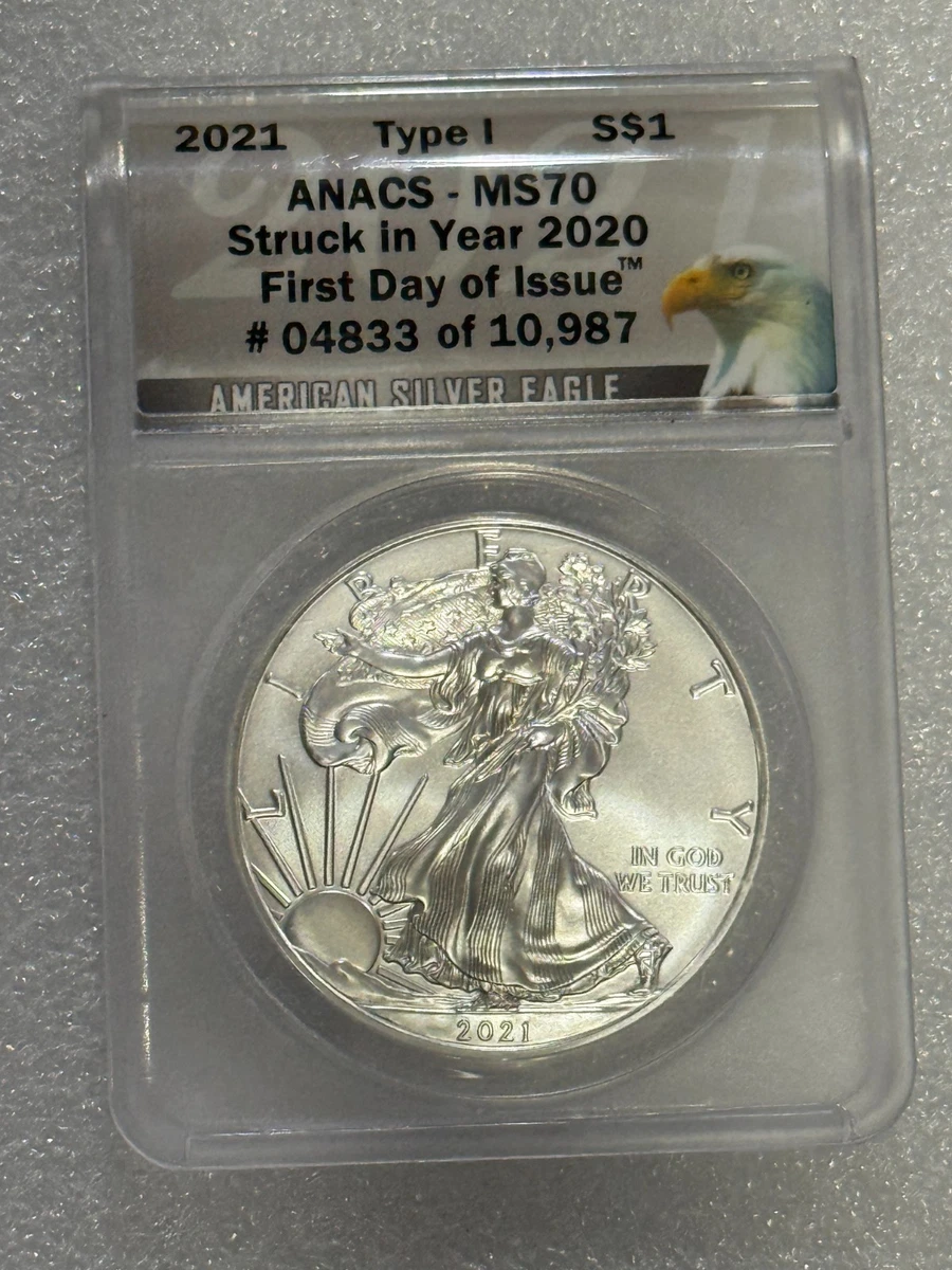 American Eagle MS 70 Graded 2020 Silver Bullion Coins for sale | eBay