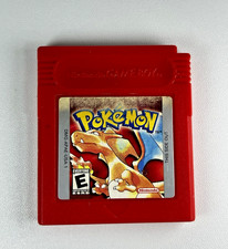 Authentic Pokémon Red Version Nintendo Game Boy Cartridge/Protector Tested Saves