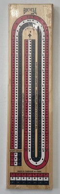 Bicycle 3-Track Color Coded Wooden Cribbage Board Games