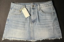 New Mini Skirt, Light Blue Jean/5 pocket/Women's: Small
