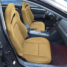 2x Universal Racing Seats Bucket Seat Adjustable Car Seats Reclinable Sport Seat