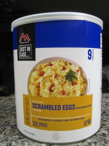 Ready Hour Freeze-Dried Scrambled Eggs (72 Servings Case) - Long Shelf Life Emergency Food