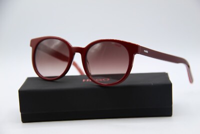 NEW HUGO BOSS HG 1011/S C9AHA DRK RED GRADIENT AUTHENTIC SUNGLASSES W/CASE 52-20