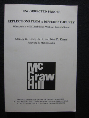 Reflections from a Different Journey : What Adults with Disabilities Wish All ..