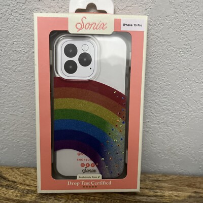 Sonix iPhone Case 13 Pro Rainbow Sparkle NEW