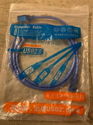 USB2.0 Blue Computer Cable (New)
