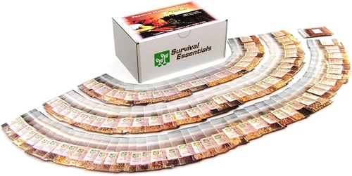 Survival Essentials Garden Heirloom Seed Vault, 100 Variety, over 17,500 Vegetab