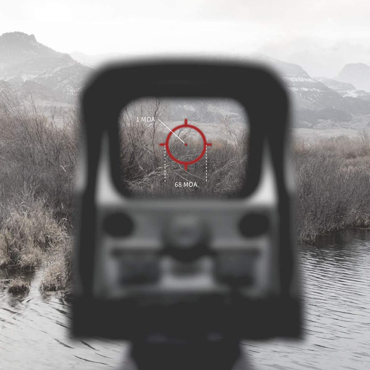 EOTech XPS3-0 HWS Red Dot Sight, 68 MOA Circle, 1 MOA Dot, Night Vision Capable