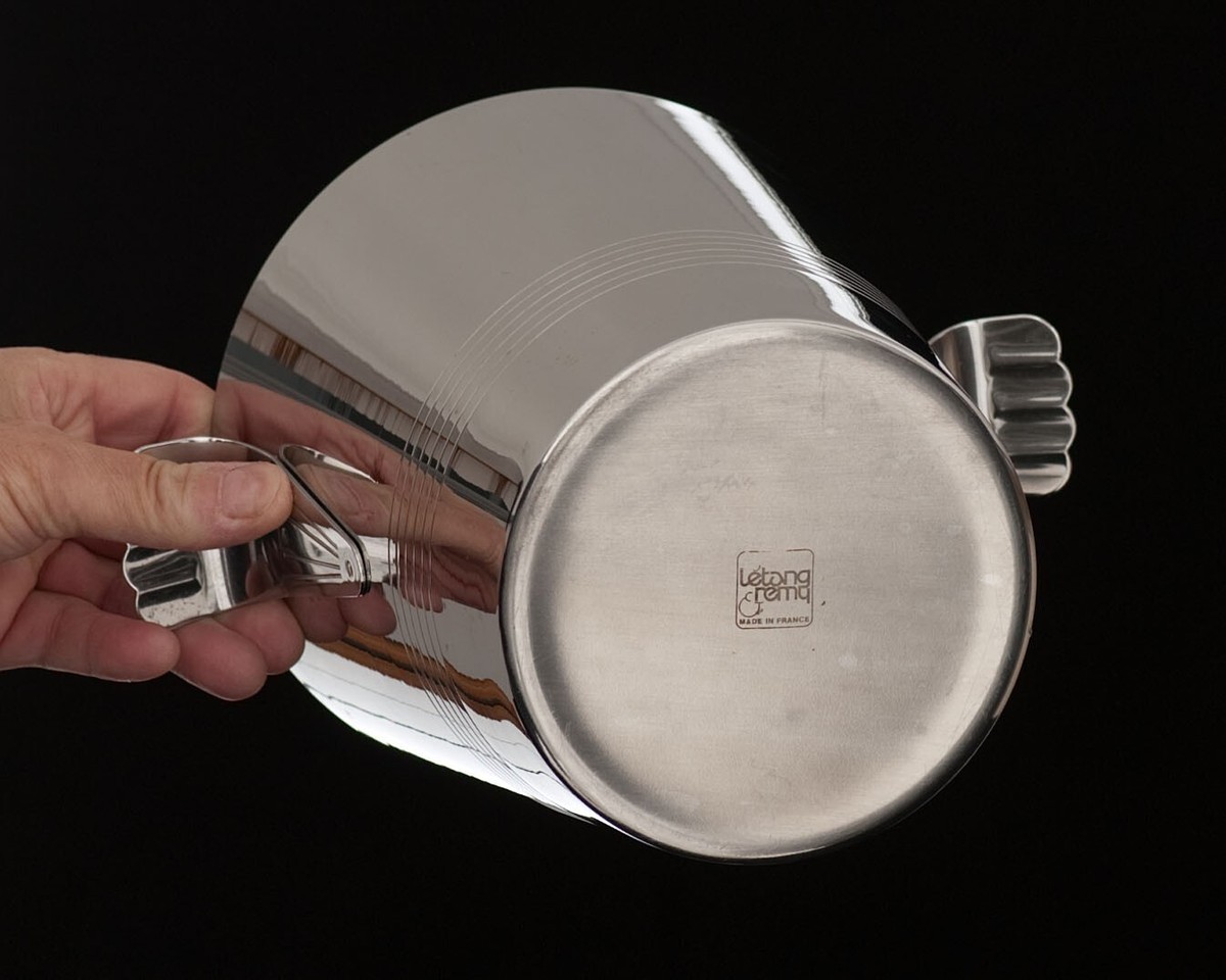 Seau à Champagne Et Seau à Glace Létang & Rémy – Inox 18/10 – France – Années 70