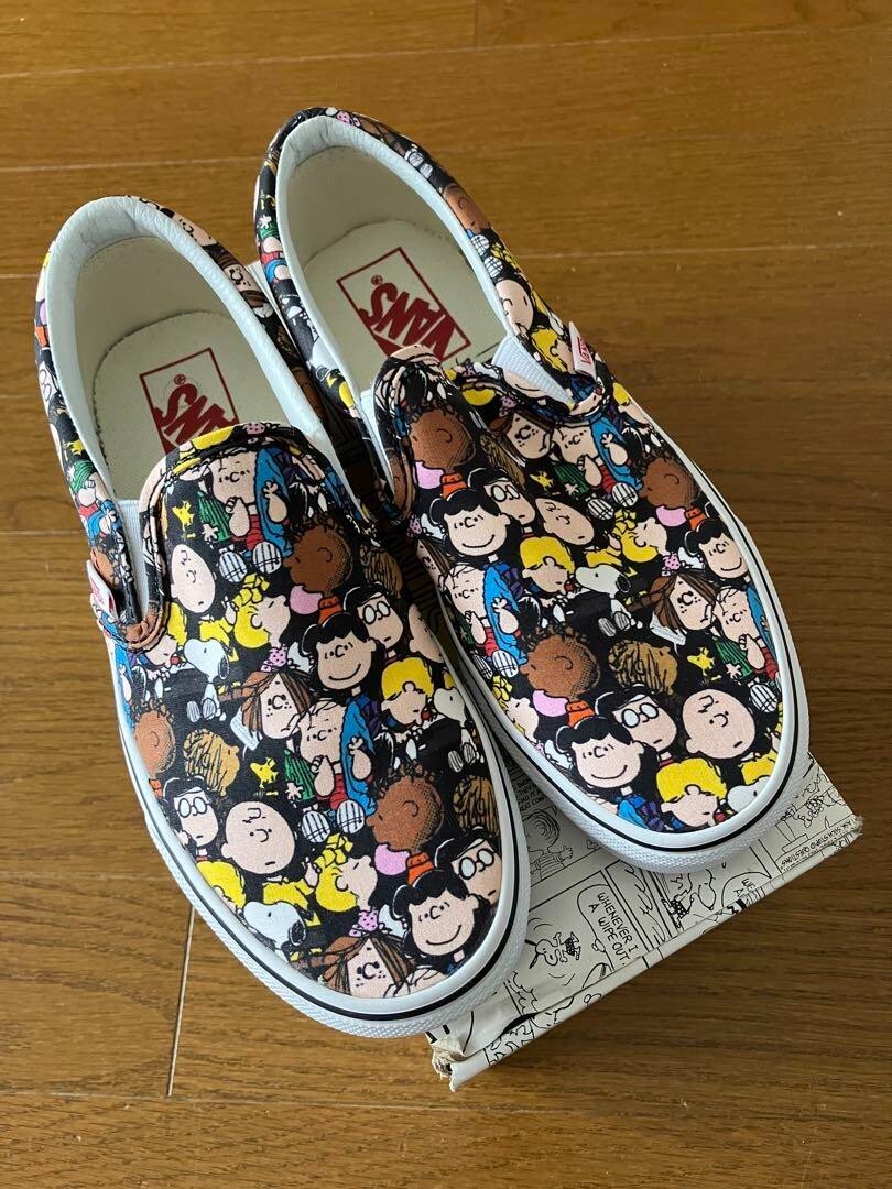 VANS Peanuts Snoopy Kawaii Slip-Ons 23cm New in Box-image