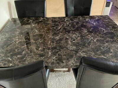 modern dining room set table 4 chairs