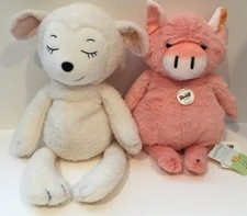 STEIFF Plush Happy Farm Piggilee Pig 14" Sugar Lamm 16" Friends Cuddly New
