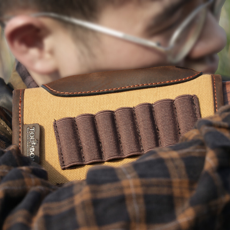TOURBON Shooting Rifle Buttstock Shell Holder 410 Ammo Cartridges Pouch ...
