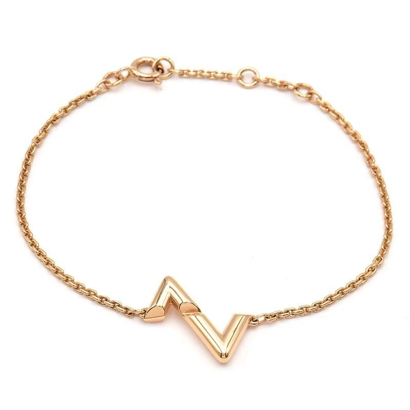 Louis Vuitton LV Volt Upside Down Bracelet, Pink Gold. Size NSA