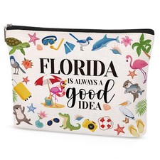 Florida Souvenirs Gifts for Women Florida Gifts Makeup Bag Vacation Gift Flor...