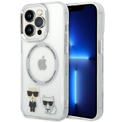iPhone 14 Pro Max Case Karl Lagerfeld MagSafe Cat Transparent