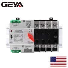 GEYA Dual Power Automatic Transfer Switch 4P 100Amp 230V Grid to AC Generator PC