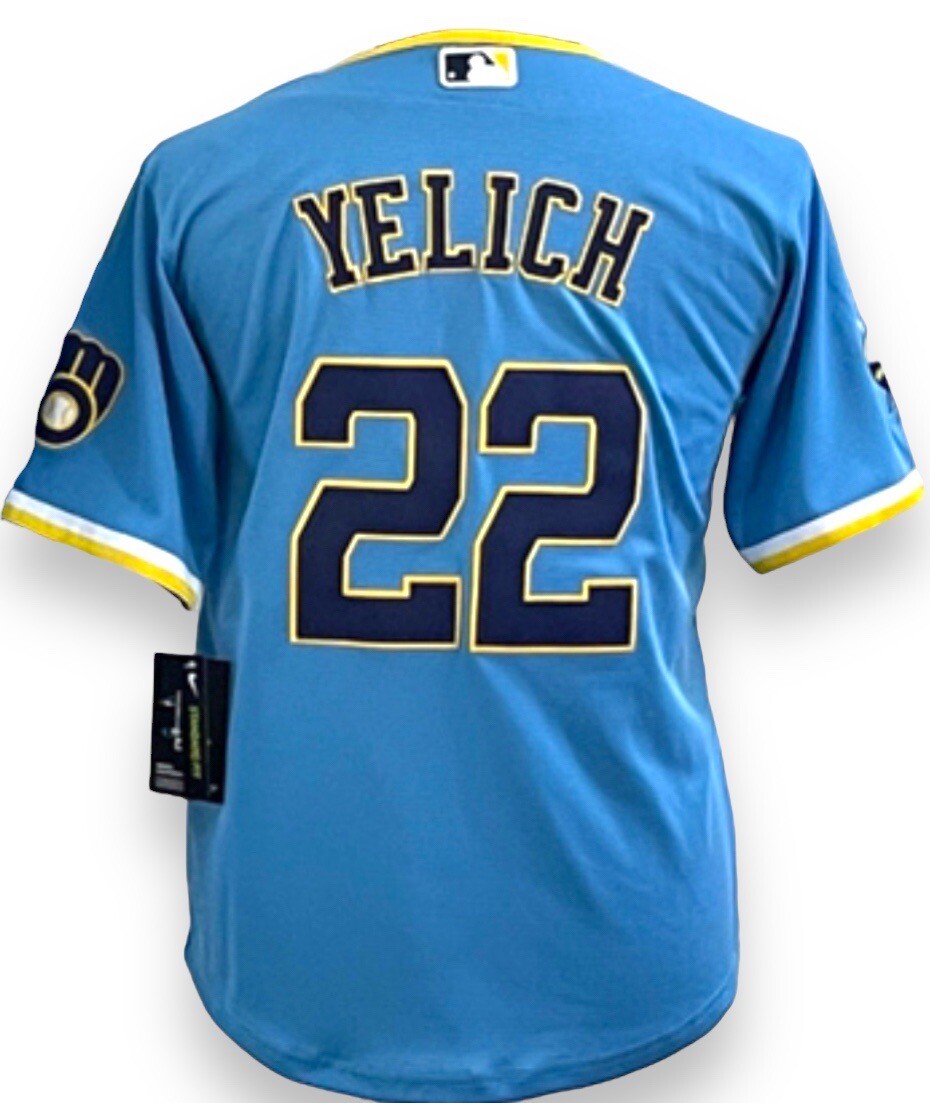 Milwaukee Brewers Yelich ユニフォーム 22 mens-nike-christian-yelich-