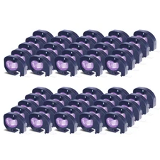 50PK Compatible Dymo LetraTag Refill 16952 12mm Clear Plastic Label Tape LT-100H