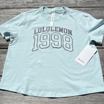 Lululemon Relaxed-Fit Cotton Jersey T-Shirt GraphicMint Breeze size 6 NWT
