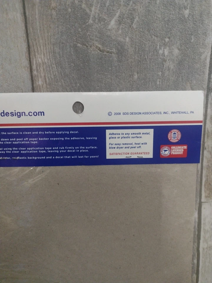 SDS Design NC State Wolfpack Football Vinyl Decals Easy Apply Indoor/Outdoor 6x4 - Image 3 of 3