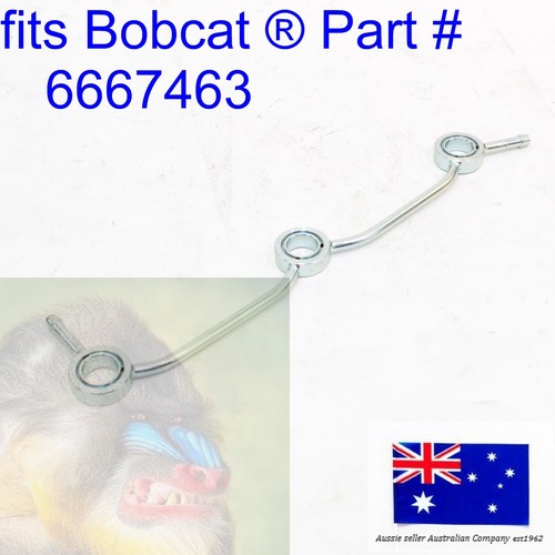 fits Bobcat Overflow Return Fuel Pipe 6667463 E32 E32i E34 E35 E35Z E35i E37 - Foto 3 di 16