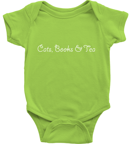 Cats Books & Tea Toddler Kids Tee Youth T-Shirt Baby Bodysuit Cute Book Cat Love - Picture 7 of 34