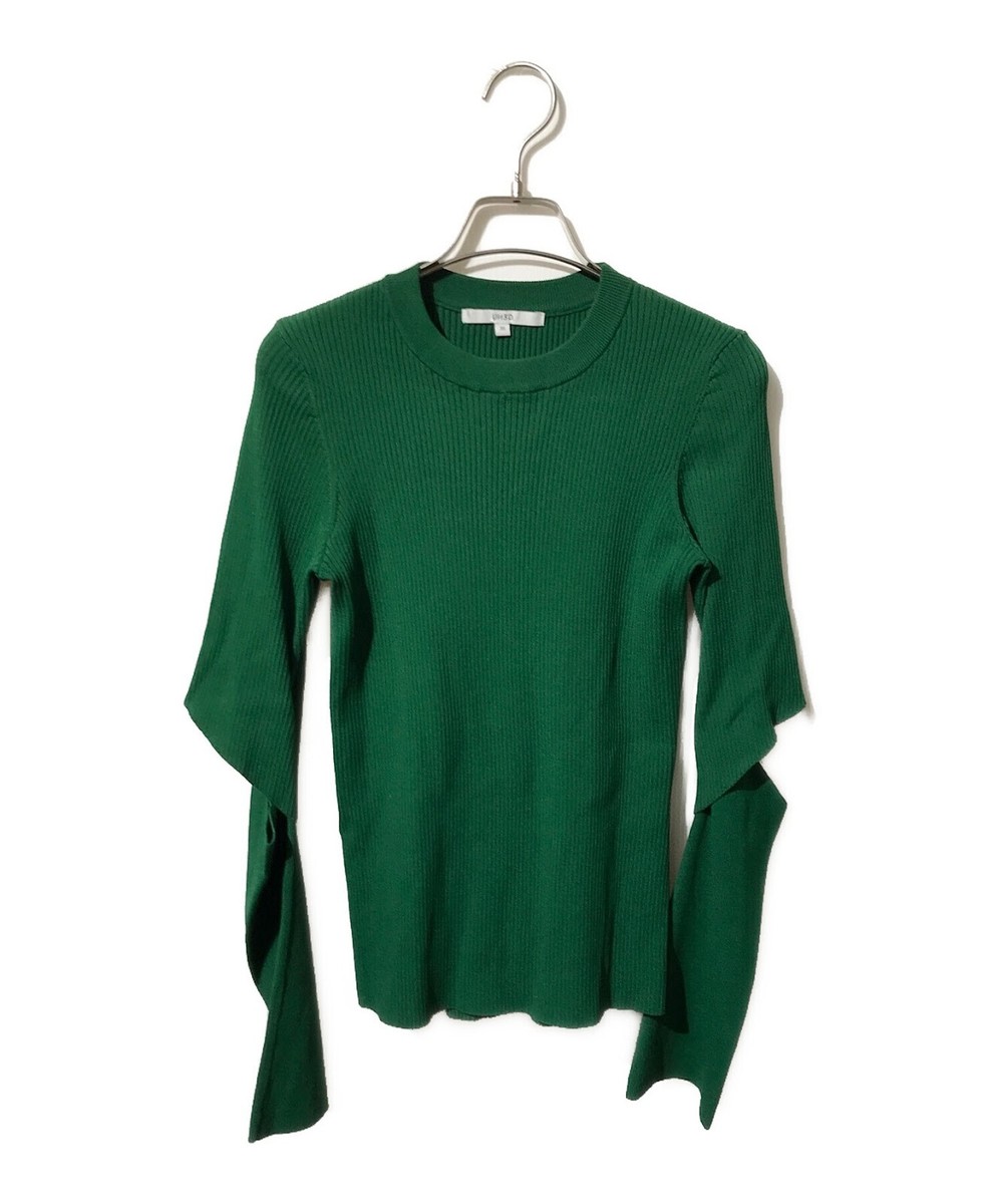 UN3D. ARM OPEN RIB KT TOP green Rayon 60% Polyester 22% Nylon 16 