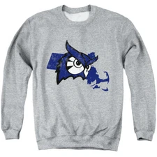Westfield State Adult Crewneck Sweatshirt Massachusettes,Athletic Heather, S-3XL