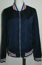 Scotch & Soda Amsterdam Blauw Beach Bandits Blue Retro Satin Zip Bomber Jacket 3