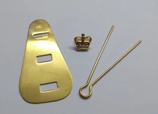 Signals Small Crown For Hat / Cap Badges With Double Back Plate And Split Pin