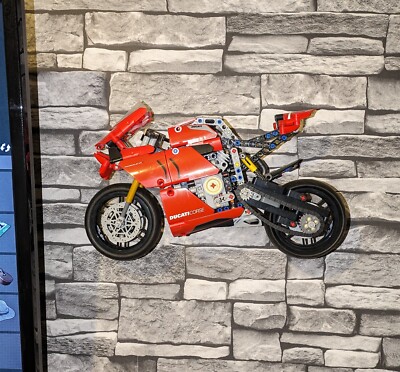 3D Printed Wall Mount Bracket for Lego 42107 Technic Ducati Panigale V4 R  UK
