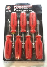 Powerbuilt Maxi Grip Nut Driver Set - SAE / Metric 7 PC. Nut Driver Set