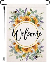 Garden Flag Outside 12x18 Inch Double Sided Spring Summer Yard Flag Floral